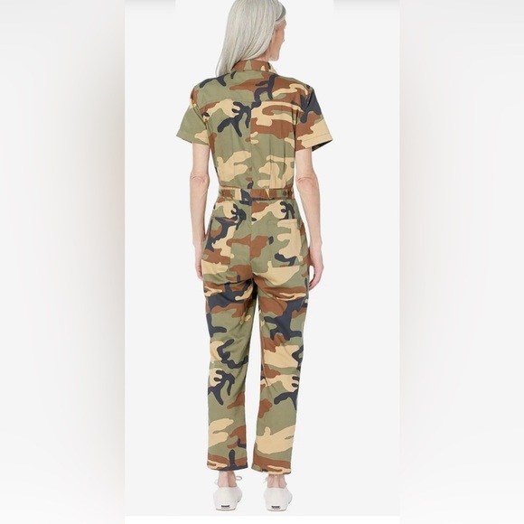 Outerknown army camo S.E.A. short sleeve‎ overalls jumpsuit size 0 new - Picture 3 of 16